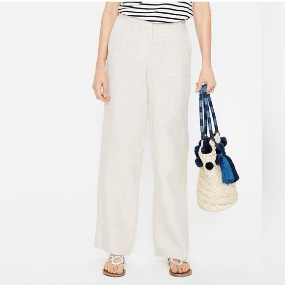 NWOT Boden Myra Wide Leg Linen Pants - Picture 1 of 13
